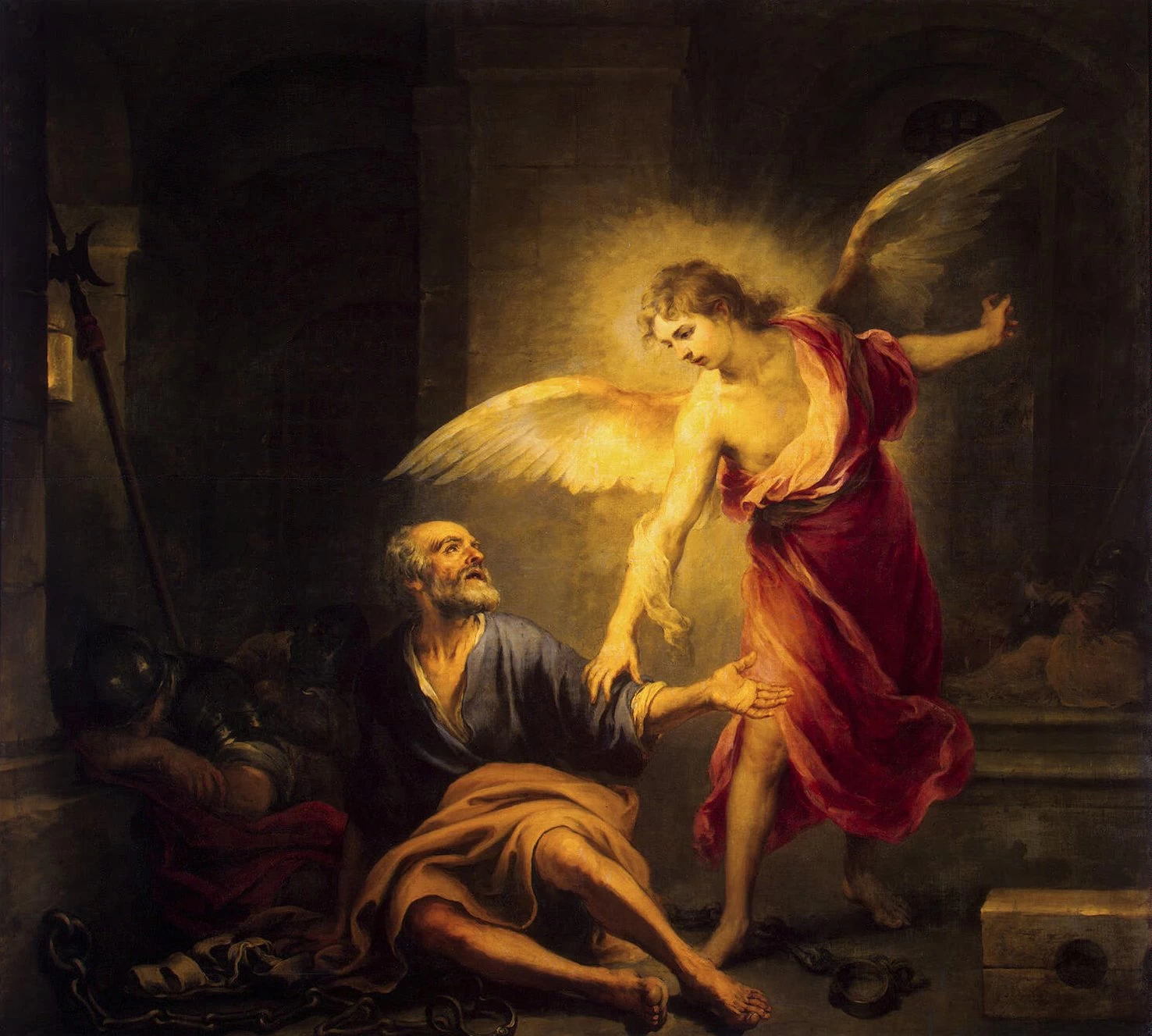 Bartolomé Esteban Murillo - 266, La liberazione di san Pietro, Hermitage Museum, Saint Petersburg